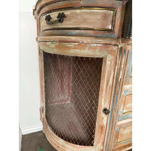 Copper 19th Century Pair of Distressed Neoclassical Italian Cabinets For Sale - Image 8 of 18