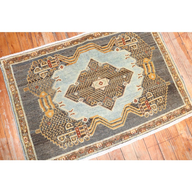 Early 20th Century Antique Persian Senneh Early 20th Century Rug - 1'11" x 2'8" For Sale - Image 5 of 11