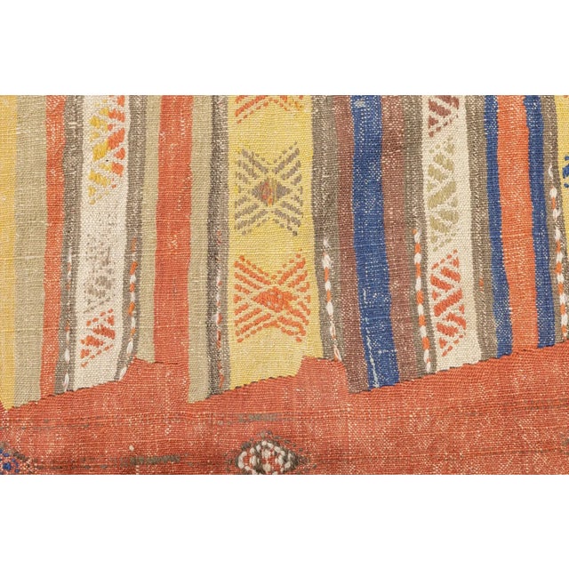 Antique Turkish Kilim Rug 4'9'' x 10'5'' For Sale - Image 11 of 12