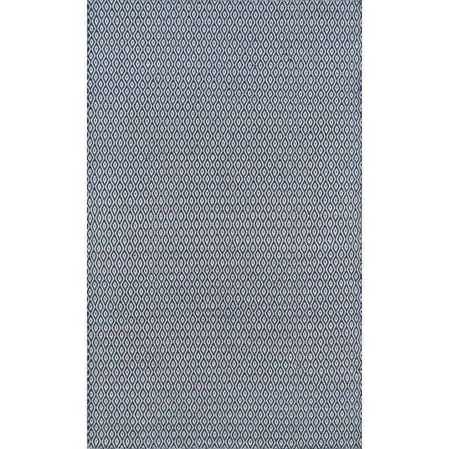 Erin Gates by Momeni Newton Davis Navy Hand Woven Recycled Plastic Indoor Outdoor Rug 9' X 12' For Sale