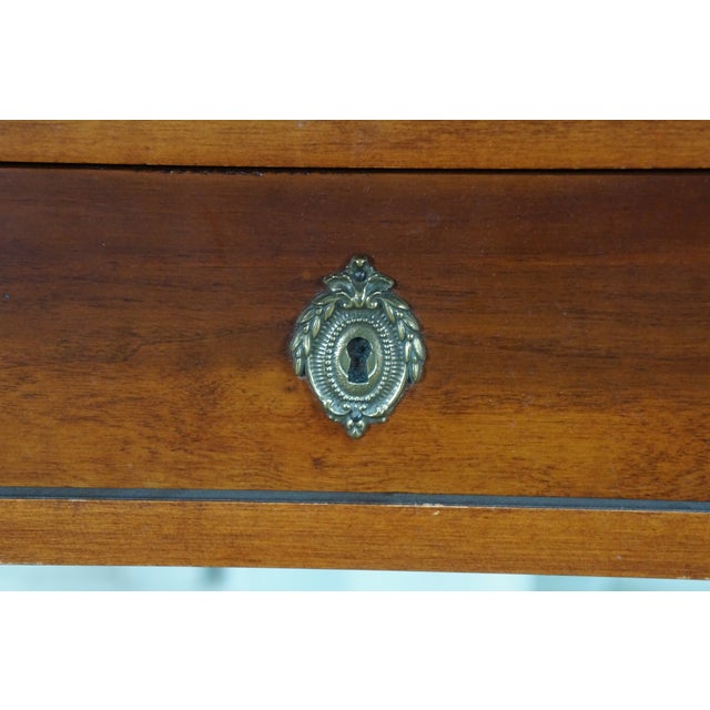 Lexington Neoclassical Cherry Parquetry Breakfront Console Sofa Hall Table 54" For Sale - Image 11 of 18