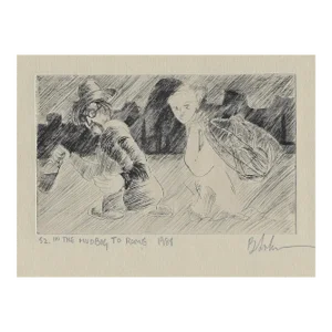 1988 in the Mudbog to Rome Modern Etching