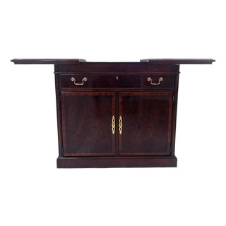 Late 20th Century Drexel Mahogany Expandable Server Cabinet For Sale