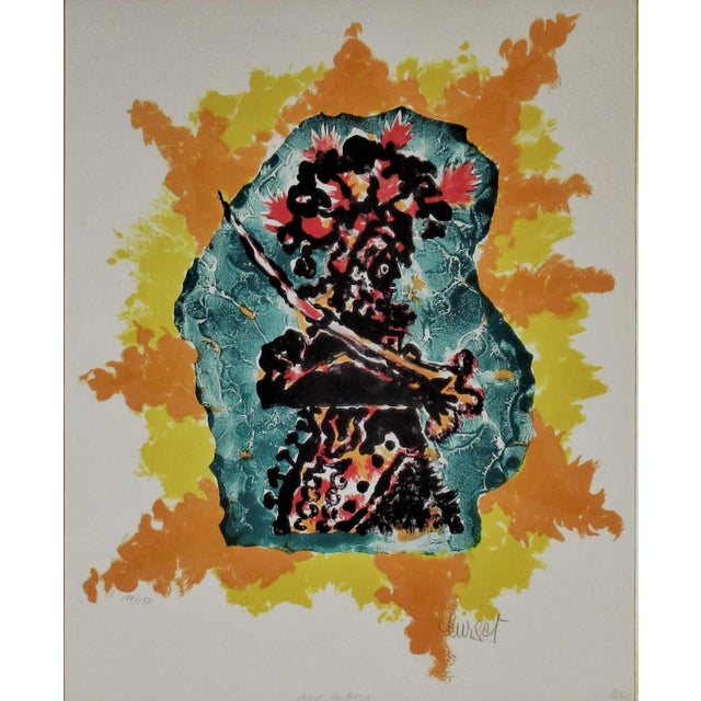 Artist: Jean Lurçat (French, 1892-1966) Title: The Warrior Year: 1953 Medium: Color lithograph Edition: Numbered 140/150...