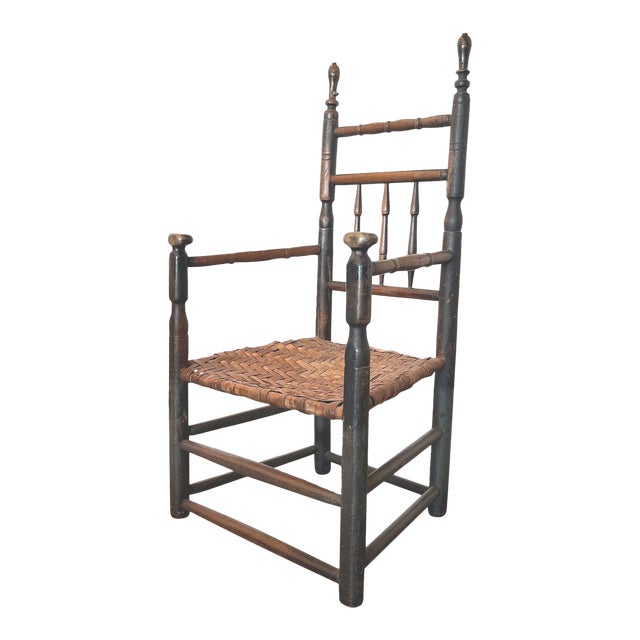 Late 18th Century New England Carver Chair For Sale