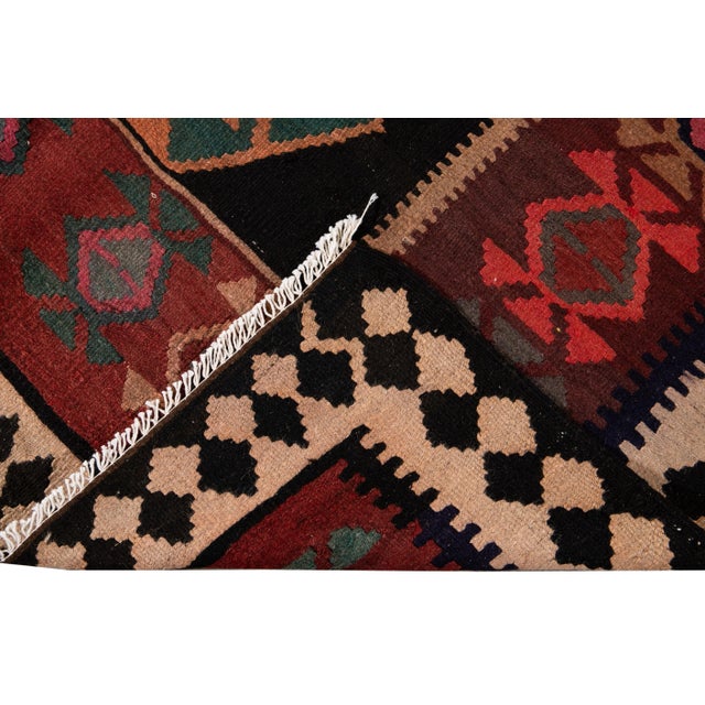 Mid-20th Century Vintage Kilim Runner Rug 5' 1" X 12' 2''. For Sale - Image 4 of 13