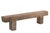 Indian Carved Front Rustic Teakwood Bench For Sale - Image 4 of 4