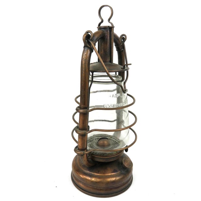 Vintage Lantern Petroleum Lamp, 1920s, in Very Good conditions. Designed 1920 to 1949 This piece has an attribution mark,...