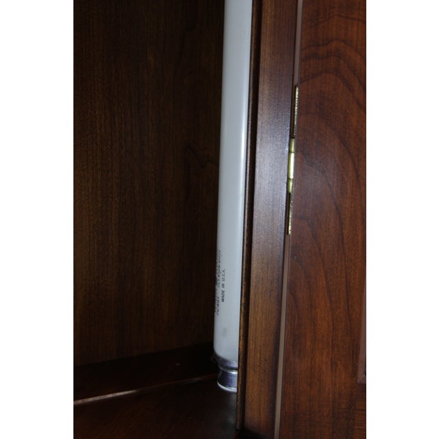 Wood Henkel Harris Large Cherry Corner China Cabinet For Sale - Image 7 of 14