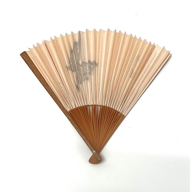 Original mid-century Japanese folding fan (sensu), purchased in Japan between 1959–1961 and preserved in the same family...