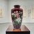 Exceptional signed Japanese Ando Jubei cloisonné vase featuring luminous pigeon blood red enamel decorated with elegant...