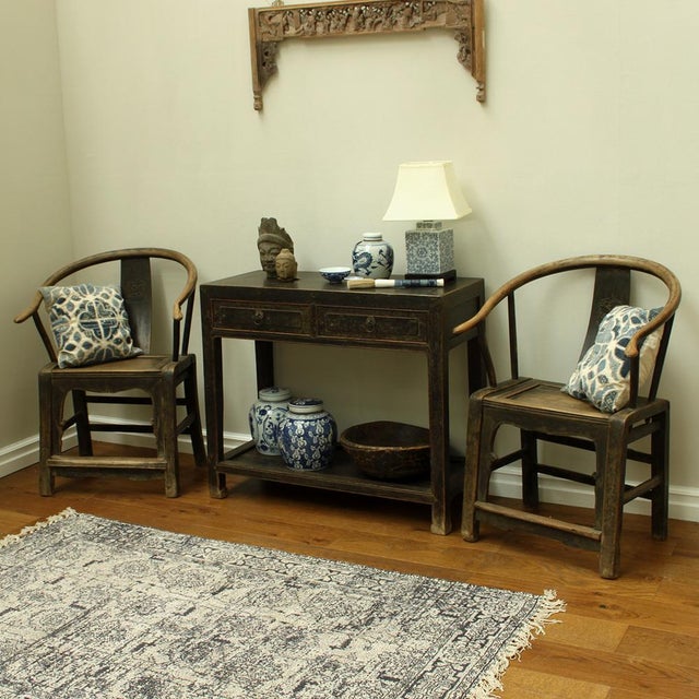 Brown Black Lacquer Side Table with Drawers For Sale - Image 8 of 9