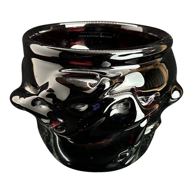 Signed Studio Art Glass Bowl, Robert Naess 1979 #130 For Sale