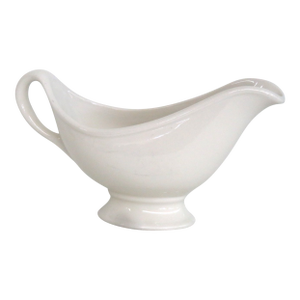 Mid 20th Century Hall Ceramic Gravy Boat Mid Century Modern Cream Color Dish Made in Usa