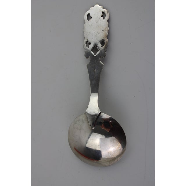 Mid-Century Modern Souvenir Spoon in 830 Silver, Norway, 1960s For Sale - Image 3 of 8