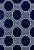 Sample - Schumacher Octavia Sisal Wallpaper in Navy For Sale