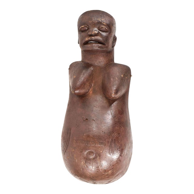 Early 20th Century Makonde Njorowe Pregnant Belly Mask Tanzania For Sale