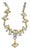 MCM Jewelry by Ark. Necklace With Rhinestone Pastel Tones of Light Blue, Soft Pink, Peridot Green, Yellow, and Clear Crystals For Sale
