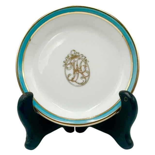 White Vintage Hotel Plaza Athenee Nyc Ashtray Catchall Dish For Sale - Image 8 of 12