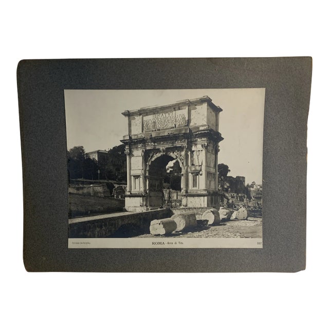 Antique Italian Arch of Titus Photograph For Sale