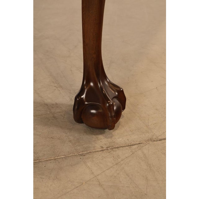 Wood Stickley Chippendale Style Mahogany Expandable Dining Table For Sale - Image 7 of 18