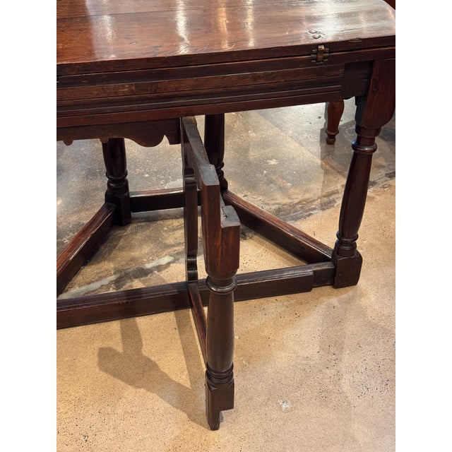 Early 19th Century Charles II Oak Gate-Leg Table For Sale - Image 13 of 15