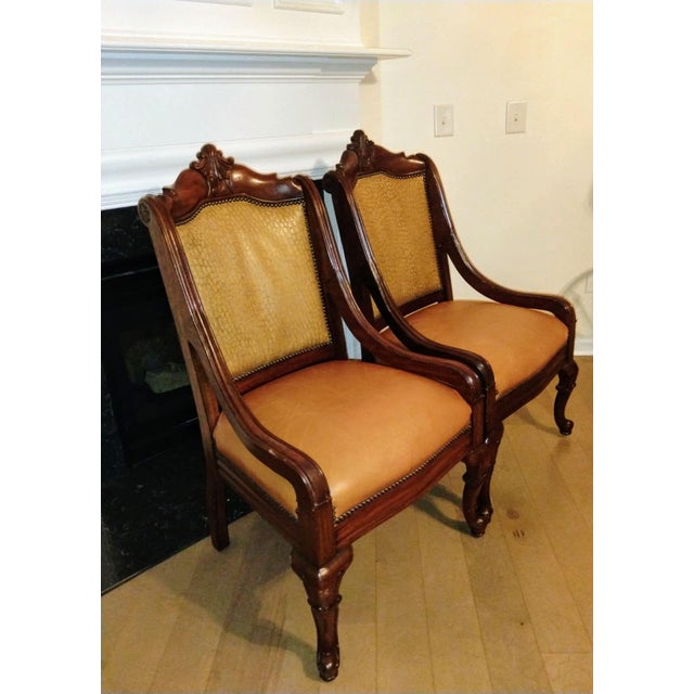 Thomasville 1980s Pair of Hemingway Collection Armchair a Timeless Masterpiece From Thomasville For Sale - Image 4 of 12