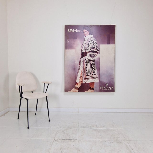 Italian Linea Italiana Fashion Exhibition Poster on Aluminum, 1984 For Sale - Image 13 of 13