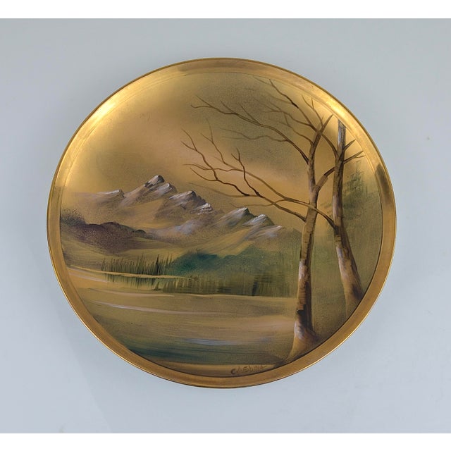 Hand-Painted Porcelain Plates from Carlos Alberto Spina, 1980, Set of 2 For Sale - Image 3 of 17