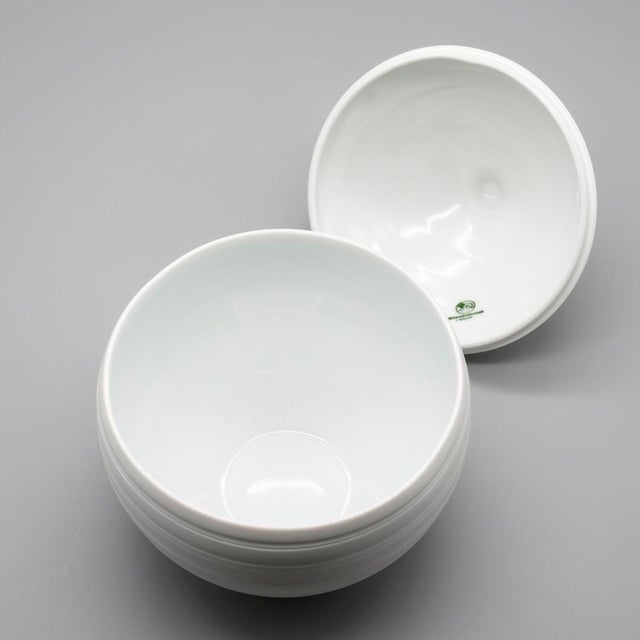 Bisque Porcelain Lidded Box Hans Achtziger for Hutschenreuther, 1970s For Sale - Image 6 of 11