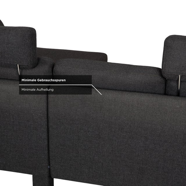 Conseta Corner Sofa in Dark Grey Fabric from Cor For Sale - Image 11 of 17