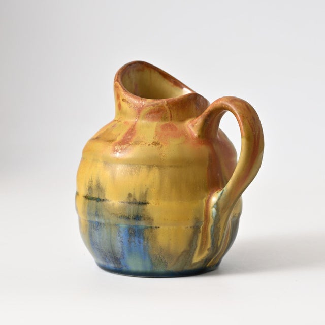 French Drip Glaze Jug from Gilbert Metenier, 1920s For Sale - Image 3 of 11