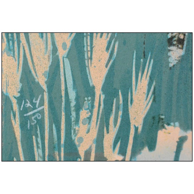 1970s 1974 Coronation of Gala Surrealism Blue Lithograph Salvador Dalí For Sale - Image 5 of 6