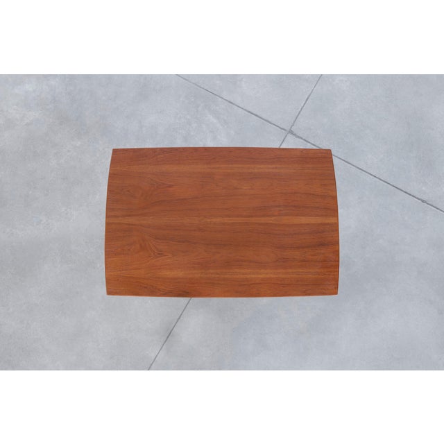 1960s Danish Modern Expanding Teak Dining Table For Sale - Image 12 of 12