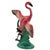 Mid-Century Modern 1950s Mid-Century 11" Tall Open Wing Pink Flamingo Ceramic Tabletop Statue, Pair For Sale - Image 3 of 18