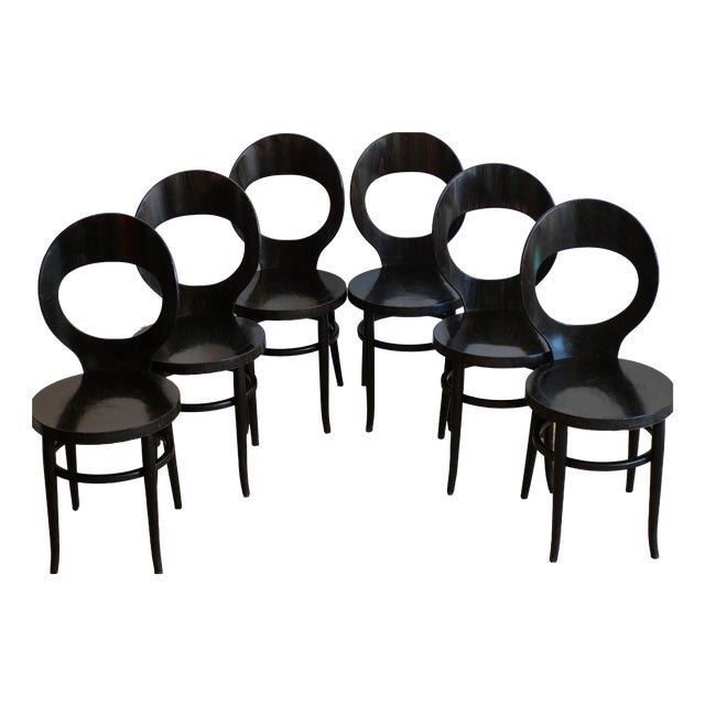 Vintage Mouette Model Chairs from Baumann, 1950s, Set of 6 For Sale