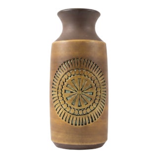 Mid-Century Modern Ceramic Vase, Scandinavian Studio Pottery, Sweden 1960s, Tomas Anagrius For Sale