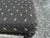 Vintage Parsons Style Black Upholstered Ottomans With Geometric Dash Fabric, a Pair For Sale - Image 10 of 11