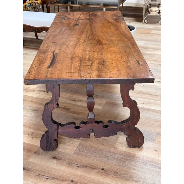 Baroque Spanish Baroque Rectangular Trestle Table, C. 1670 For Sale - Image 3 of 6