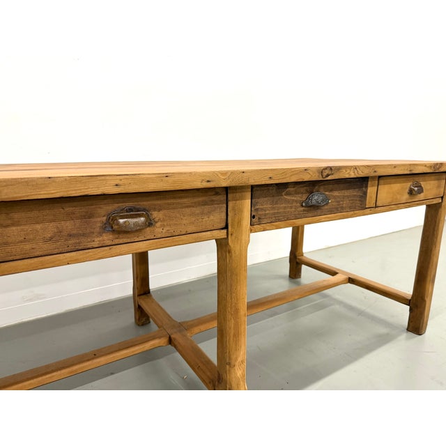Farmhouse Table in Pine, 1950s For Sale - Image 15 of 18