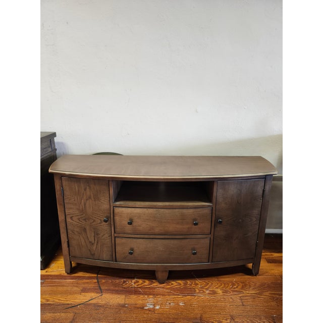 Hammary Primo III Collection Entertainment Console Tv Stand Media Cabinet Attributed For Sale - Image 12 of 17