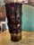 Mid-Century Modern Black Amethyst Fluted Deco Nod to Brutalist Vintage “ Bamboo” Vase For Sale - Image 3 of 6