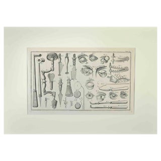Lorenz Heister, Surgical Instruments, Etching, 1750 For Sale