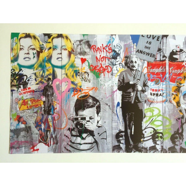 This Mr. Brainwash rare limited release authentic lithograph print Pop Art poster " Love is the Answer " is a very special...