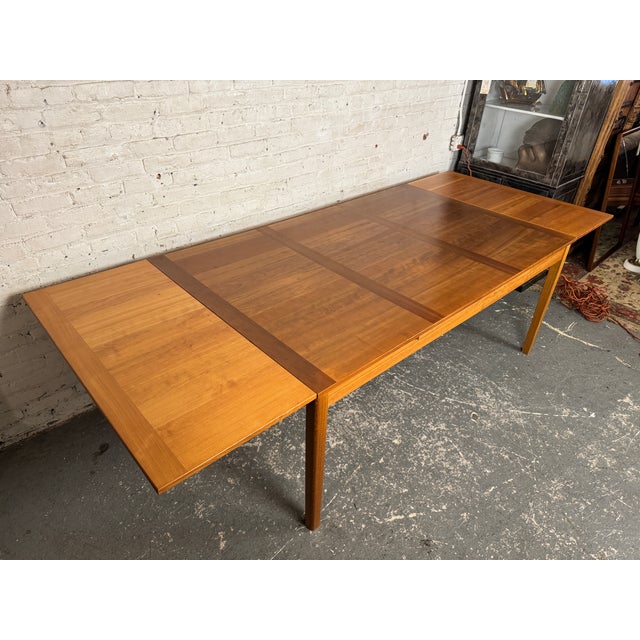 Vintage Danish Modern Extendable Teak Dining Table by Ansager Møbler For Sale - Image 12 of 16