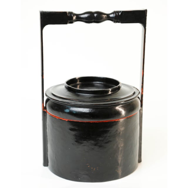 19th Century Antique Burmese Lacquer Lunch Box For Sale In Miami - Image 6 of 6
