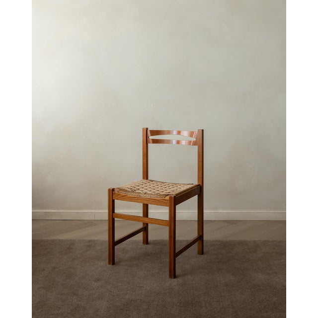 1970s Vintage Italian Rustic Modern Dining Chairs from Snaidero, 1970s, Set of 5 For Sale - Image 5 of 18
