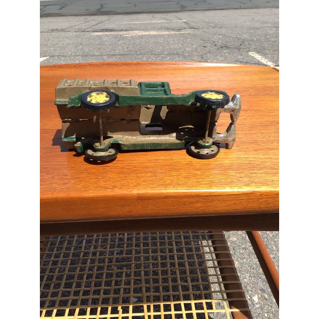 Metal Mid-Century Cast Iron Toy Truck For Sale - Image 7 of 8