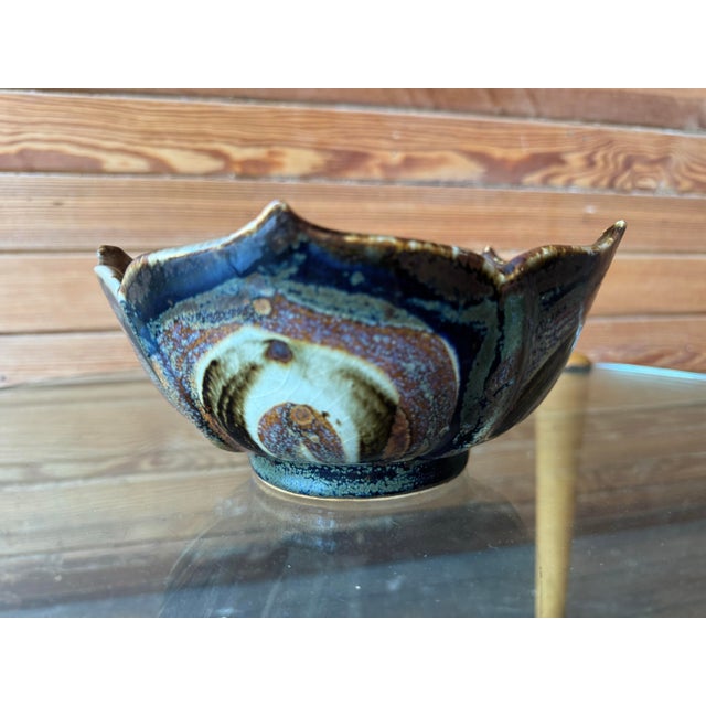 Mid 20th Century Vintage Ken Edwards Lotus Bowl - Made in Mexico For Sale - Image 5 of 7