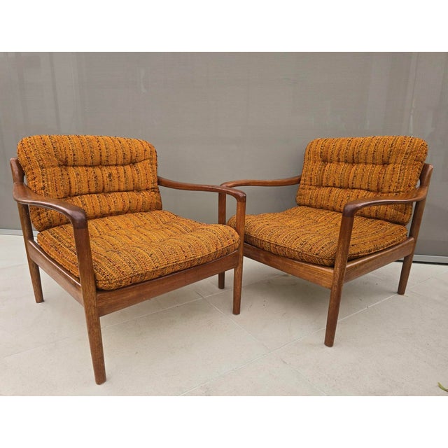 Scandinavian Modern Teak Lounge Chairs, Denmark, 1970s, Set of 2 For Sale - Image 14 of 14